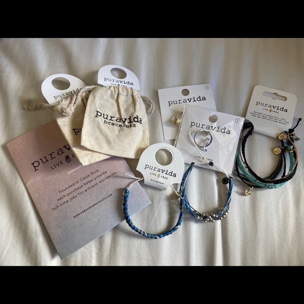 puravida bracelets and rings package